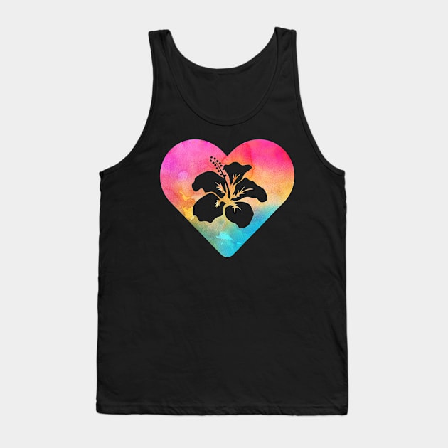 Tropical Flower Tank Top by JKFDesigns